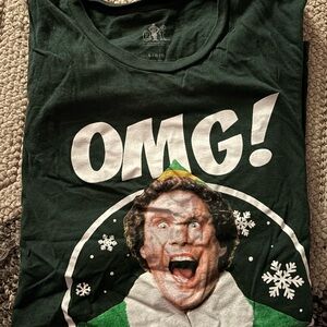ELF Dark Green OMG! Holiday Tee
